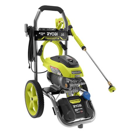 13 Amp electric motor effectively cleans a wide range of exterior surfaces. . Ryobi pressure washer 2700 psi
